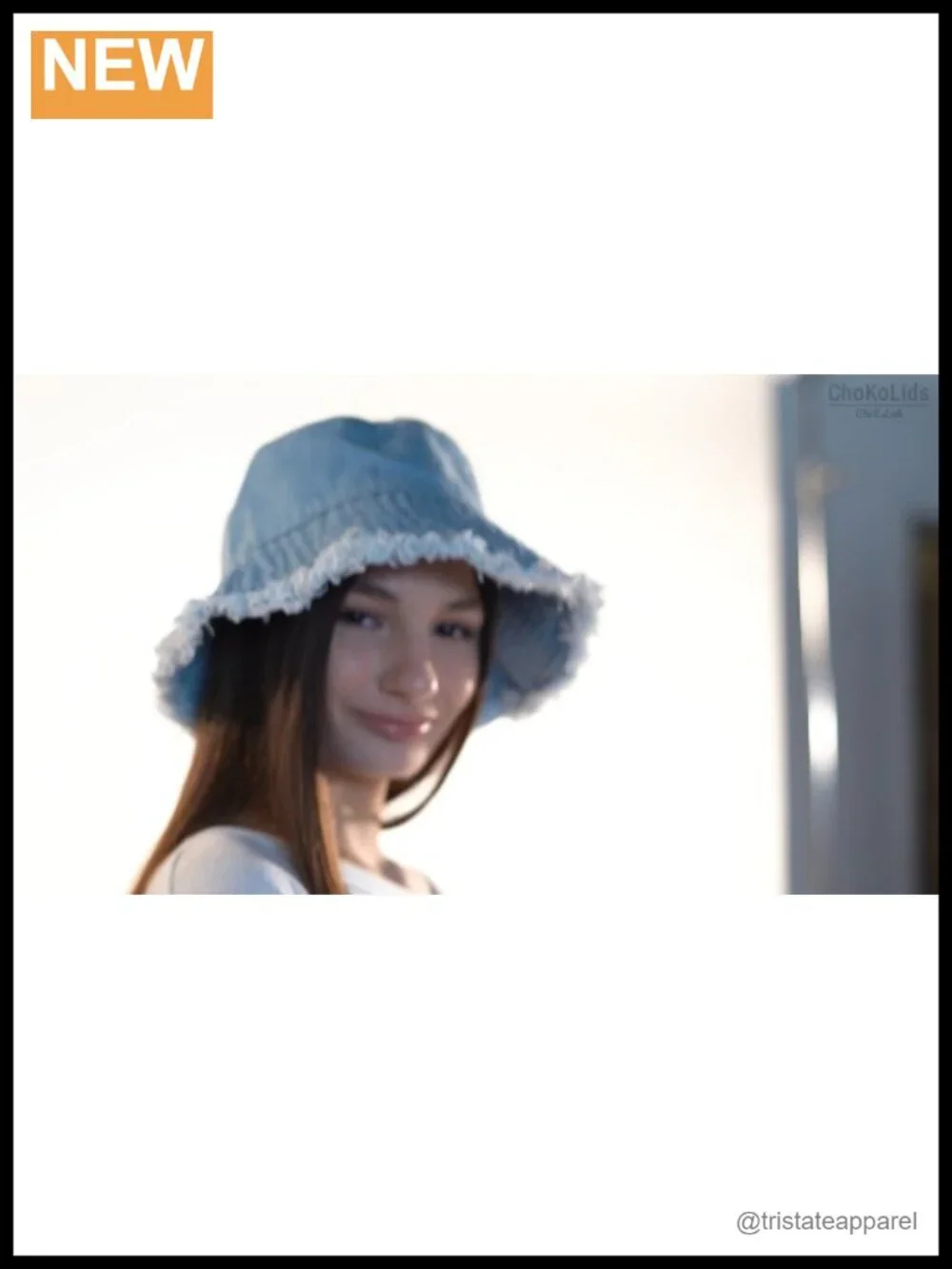 Frayed Bucket Hat Washed Cotton Floppy Wide Brim Boonie Cap
